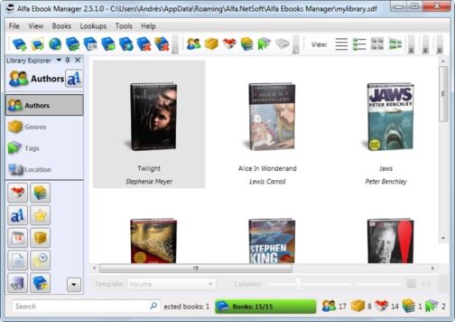 Alfa eBooks Manager 2.5.1.0 - Image 2